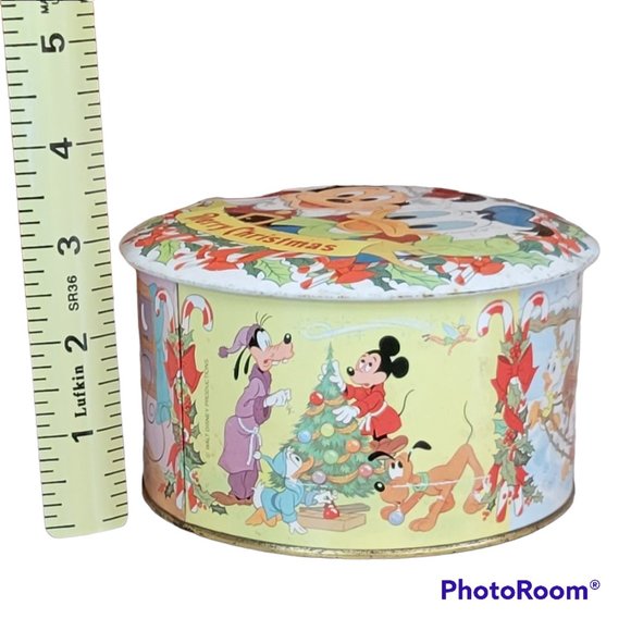 Vintage Walt Disney Christmas Mickey Mouse American Candy Tin Collectors - Picture 10 of 10